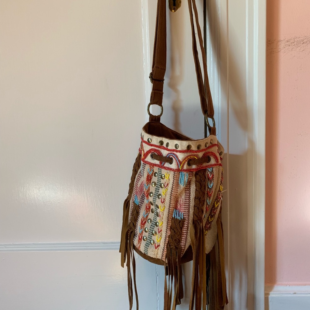 Beaded Bucket Bag